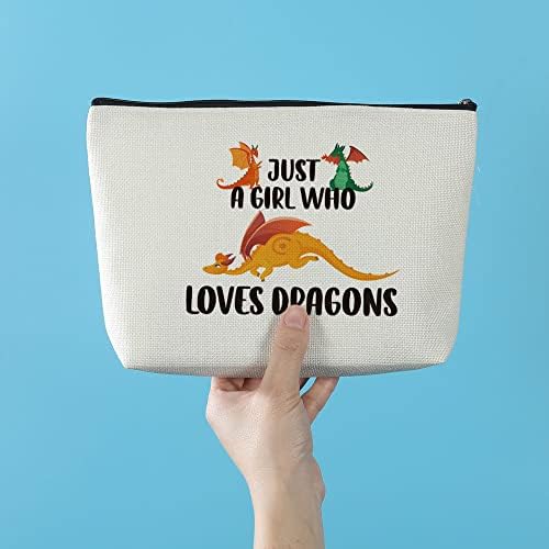 Dragon Gifts for Girls 8-12 Presentes de dragão para o amante do dragão Dragon Makeup Bag de Natal Presentes de aniversário