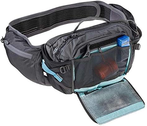 Evoc Hip Pack Pro Hydration Pack - 3L Fanny Pack com 1,5L bexiga para ciclismo, caminhada, escalada, corrida, exercício