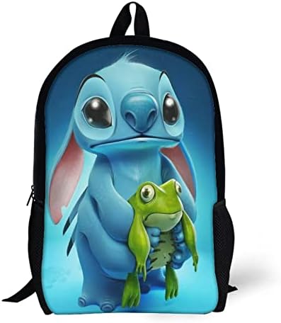 Wuhonzs Anime Mackpack for Kids School Backpack Rucksack Gym Hucking Laptop Bag Daypack de 17 polegadas