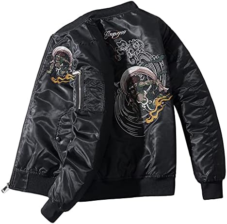 Xyxiongmao cyberpunk streetwear jaquetas de bombardeiro windbreaker techwear ghost bordery padrony roupas de vôo jaqueta para homens
