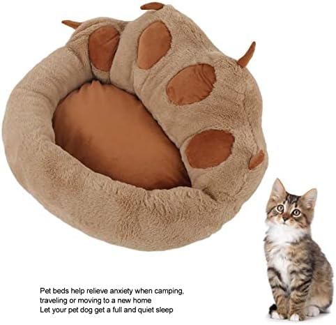 Cama de gato PLPLAAOO, camas de gato para gatos internos, casa de gato, caverna de cama de gato, cão de gato canil palha de gato