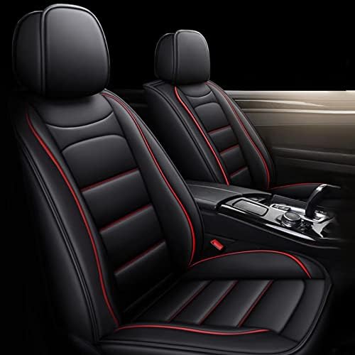 Capas de assento de carro Diksoakr Fit para Jeep Cherokee 2014-2022, covers de assento automotivo de couro falso com protetor