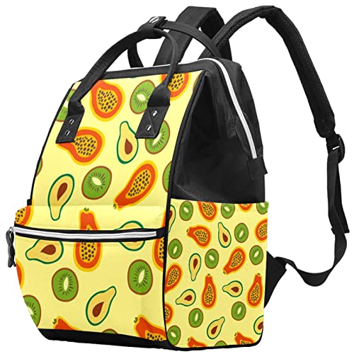 Bolsas de fraldas laranja e preta Tigre Backpack Modial Backpack para viagens, mochila elegante da escola universitária