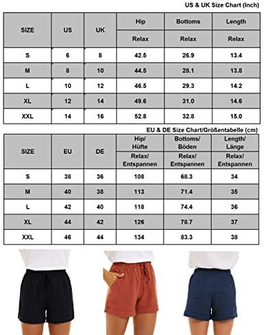 CNFUFEN SUMPLE SHORTS SHORTS PARA MULHERES LINHO DE MATHA DE LINHA LARGA PALHAS CONFFY FLOUS