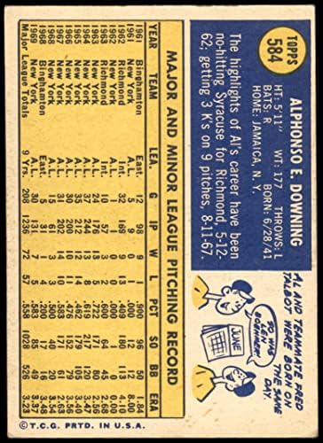 1970 Topps 584 Al Downing Oakland Athletics VG Athletics