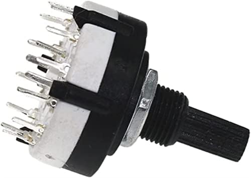Codificador Brewix Switch 1pcs rs26 plástico 4 pólo 3 position Banda rotativa interruptor 2 pólo6 Posição 1 pólo12 Posição manípulo comprimento 21mm Exis