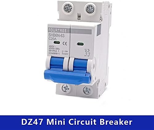 Aybal 1pcs 1 2 pólo DIN Rail mini circuito disjuntor doméstico Caixa de distribuição do ar de distribuição do equipamento mecânico