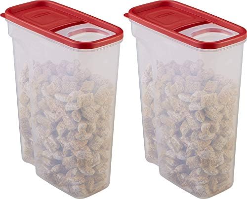 Rubbermaid Flip Top Cereal Ceer, recipiente modular de armazenamento de alimentos, sem BPA, 22 xícara, 2 pacote