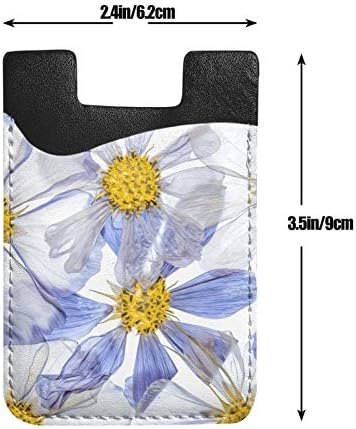 Aquarela abstrata primavera verão verão Flores de margarida floral 3M Bolsa de capa de carteira adesiva adesiva