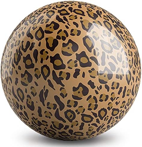 Na bola, boliche KR Strikeforce Naturs Natural Leopard Bowling Ball feito de poliéster