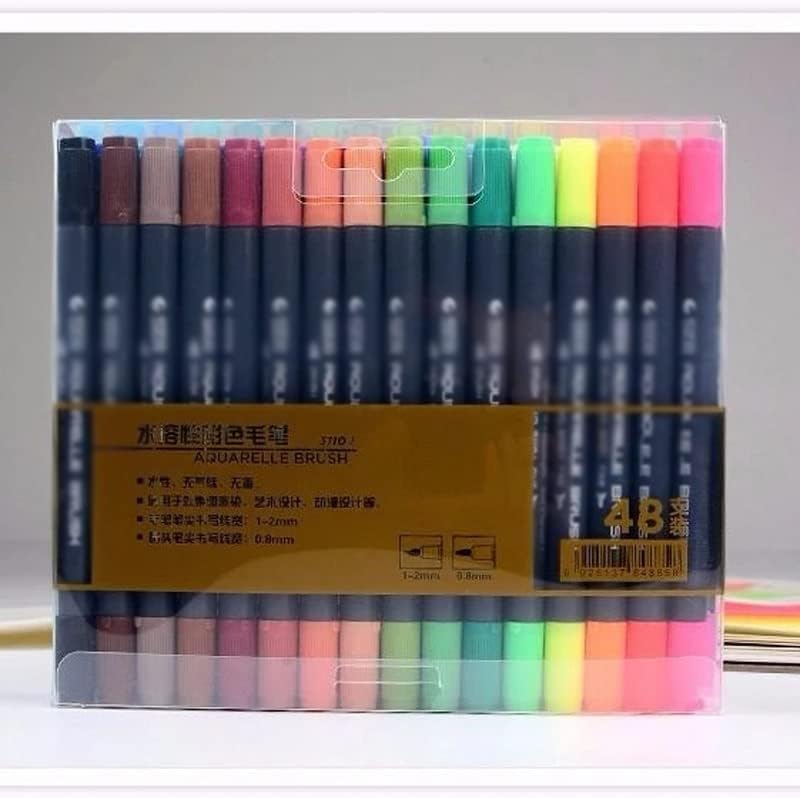 Marcadores fksdhdg definir cores de ponta dupla caneta desenho de caneta pintando canetas de marcadores de arte para mangá suprimentos de arte