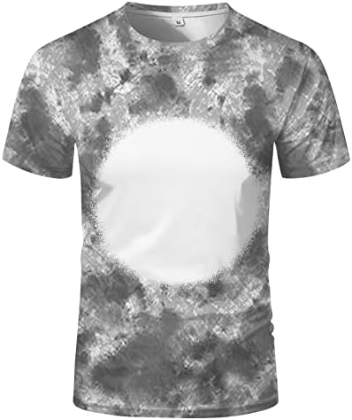 Camisetas masculinas Tamanho Grande Camiseta em branco Grande Transferência de calor Sublimação Camisetas de manga curta