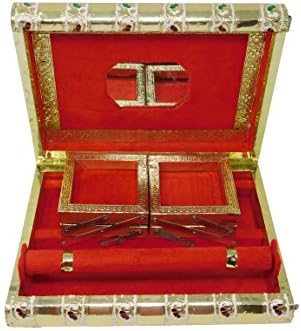 Caixa de joias Minakari tradicional artesanal | Caixa de maquiagem por Índia colecionável