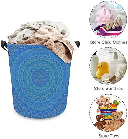 BOHO Hippie Psychedelic Basketry Basket Best Basking Laundry Tester Lavanderia Saco de armazenamento com alças