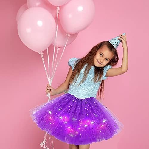 Saias de menina tutu, princesa de luz Magic LED Skirt Tulle Ballet