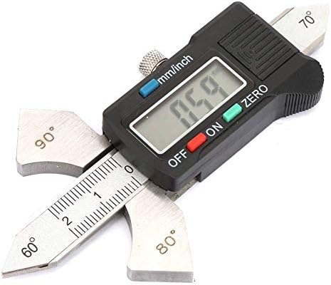 Walfront 20mm de soldagem digital Garda de solda Ferramenta de inspeção de filete de ingestão Ferramenta de inspeção de soldagem, ferramenta de medição