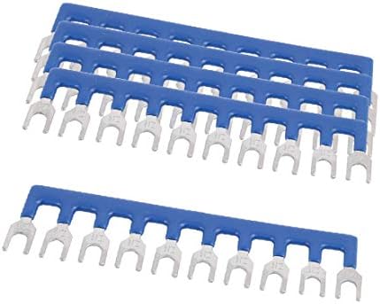 X-Dree 5pcs TBC-10A 5mm Pitch 10p PCB parafuso Terminal Terminal Blure Azul (5pcs TBC-10A 5mm Pitch 10p PCB parafuso Trindinal Trinds Blue-