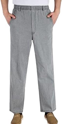 Calças leves de linho para homens cientias elásticas casuais fit lotado calça de verão praia ioga conforto calças longas