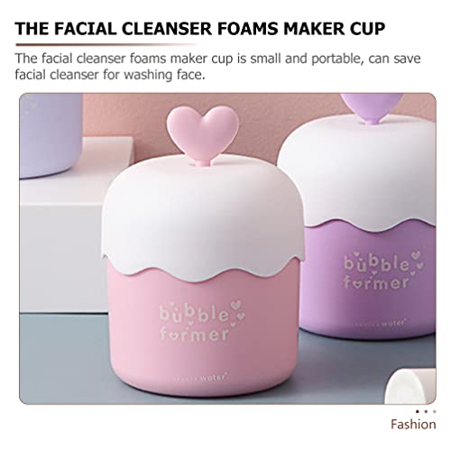 Doitool 2pcs Face Wash Foam Foam Facial Cops Copo Facial Facial Bubble Maker Cleanser Deep Skincare Ferramentas para viagens em casa