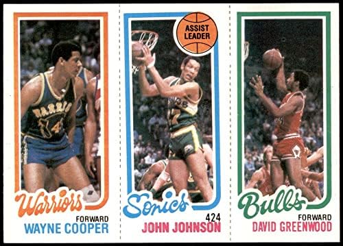 1980 Topps 95/226/45 Wayne Cooper/John Johnson/David Greenwood NM/MT