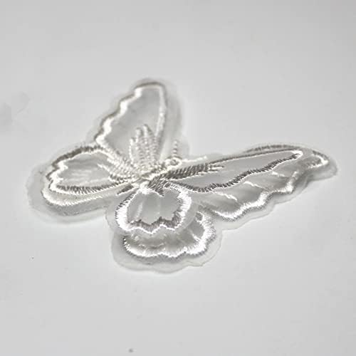 Sunmove 10pcs Bordado de borboleta costurar em patch dittle wedding vestido de noiva Apliques de costura bordados DIY DIY