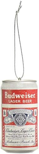Kurt S. Adler Yamab1140 Budweiser vintage pode soprar o ornamento de molde, 3 , vermelho