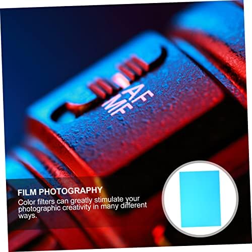 Solustre clear jel bright color filme transparência filtro azul filtro 10pcs transparência folha de plástico equipamento de ensino equipamento de flash filtro fotografia cor filtro de cor foto de cor de cor de cor de flash brinquedos