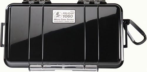Pelican 1060 Case subaquática para console de jogos portátil, telefone celular, pager, PC portátil, câmera, rádio-preto 1060-025-110