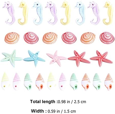 Toyvian Home Decor 100 PCs Oceano Náutico Oceano Oceano Estrela Miniaturas Miniaturas Decors Náutico Ornamentos de Aquarium tanques