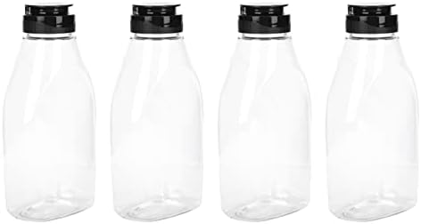 Alipis Squeeze Garrafs Acessórios de grade de plástico transparente garrafas de mel vazias Pet Bottle Bottle Bottle Bottle