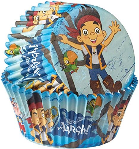 Wilton 50 Conde Disney Jake e The Never Land Pirates Baking Cups