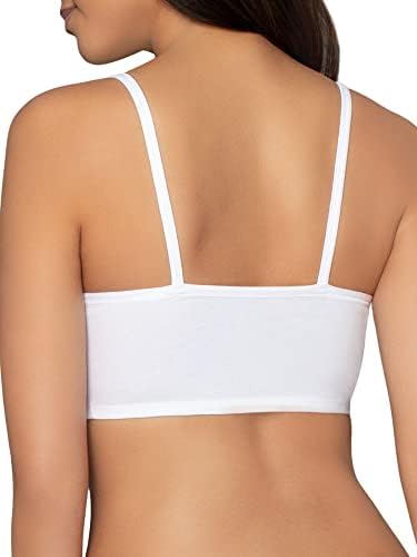 Fruto do Loom Women's Spaghetti Strap Cotton Pullover Sports Bra Value Pack