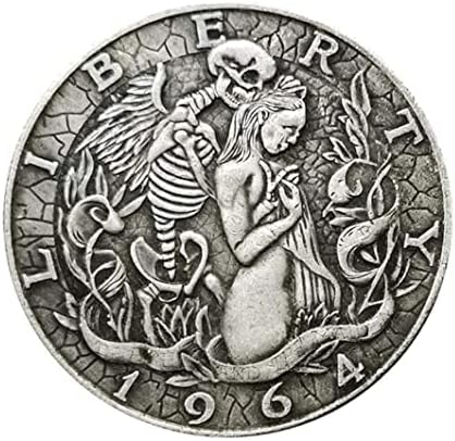 Yapthes Devil and Beauty Silver Coin, 1964 Moeda de prata de prata Rara moeda comemorativa rara em moedas colecionáveis ​​individuais