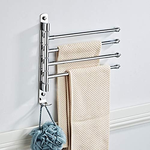 Vinbcorw Aço inoxidável Towel Towel Towel Towel Barr180 ° Rotação Roda de toalha inoxidável para o restaurante de loja de escritório em casa, A4