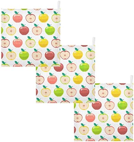 vvfelixl colorido maçã sem costura panos de bebê arroto, panos de musselina para meninos meninas, algodão para bebês para bebês recém