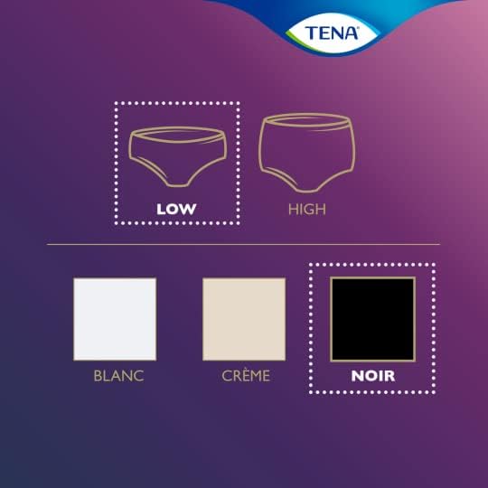 TENA Silhouette Normal Noir Pads, pacote de 10