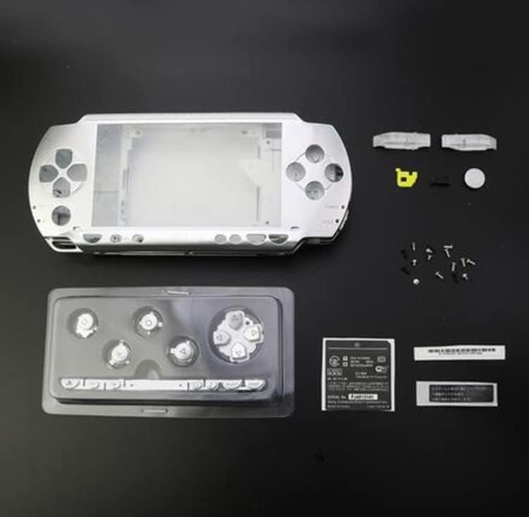 Novo substituição de capa de capa de casca de alojamento completo com conjunto de parafuso de botão para PSP 1000 PSP1000