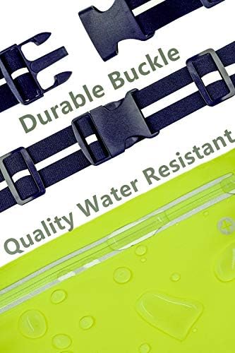 Niche de nicho Ultraslim da Fitter Pacote de cintura - bolsa resistente à água, cinto elástico refletivo - encaixe 24 a 43 polegadas,
