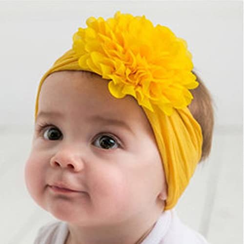 LDDCX Baby Turban Flowers Bands para a cabeça Acessórios para cabelos para crianças recém -nascidas infantis.