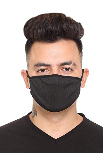 Tashkurst 3 camadas máscara de algodão para proteção para homens, mulheres e crianças
