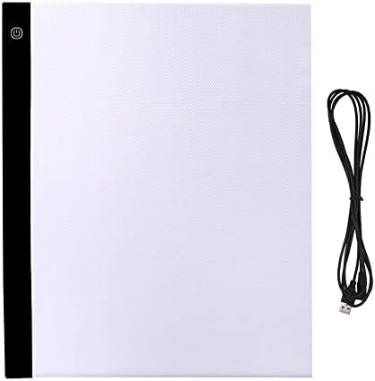 Tablet gráfico digital Walnuta A3 para desenho Pad Art Painting Cópia gráfica da placa eletrônica USB Tabela de redação LED Caixa de
