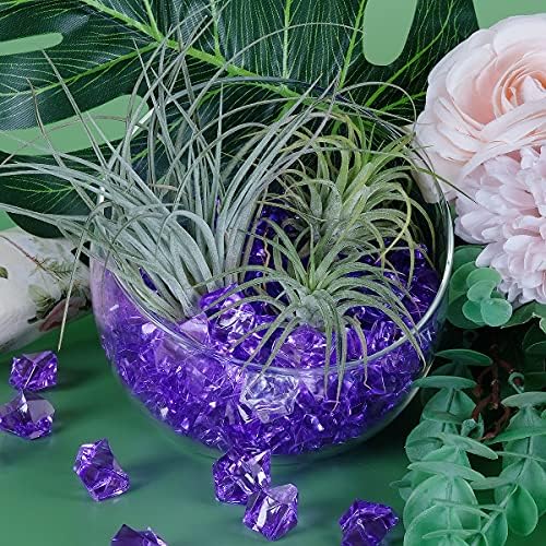 Rochas de gelo esmagadas com acrílico BABENS, 150 PCS CRISTALS FALSO CRISTICAS PLÁSTICA CUBES DE ICELA GEMAS DIAMENTOS PARA COBERRO VASE, decoração doméstica, dispersão de mesa, evento, casamento, Artes e artesanato