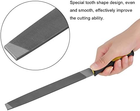 Nikou Arquivo File Flade Flat Sharping, lâmina brilhante de 8 polegadas com engenheiros de ferramentas de borda de borda de