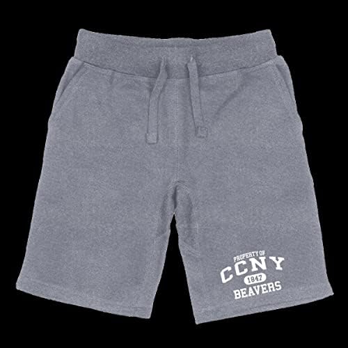 W Republic CCNY BEAVERS PROPROPELY COLLEGE LABRE SHORTS