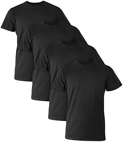 Hanes Mens Ultimate Confort Fit Stretch Crewneck Undershirt 4-Pack