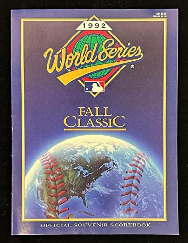 Programa oficial de beisebol da World Series de 1992