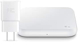 Samsung Wireless Charger Charge Fast Charge, universalmente compatível com telefones habilitados para Qi, branco