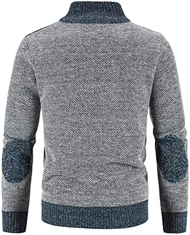 Maiyifu-gj-gj zíper de malha de malha do cardigan suéter casual colar gola completa moletom de moletom leve de inverno de inverno sólido casaco quente