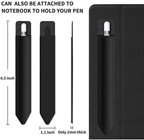 Bolsa de caneta de onda de caixa compatível com Acnodes pmn80190 - portapouch de caneta, portador de caneta auto -adesivo portátil para acnodes pmn80190 - jato preto