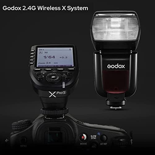 Godox tt685ii-f flash com gatilho xpro-f para flash fuji ttl speedlight camera flash, sistema sem fio 2.4g x, hss 1/8000s speedlite para fujifilm fuji cameras x-t2 x-t1 x-t10 x-a3 x-e1 x- Pro1